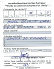 Contraseña de boleta de impuesto de vialidad